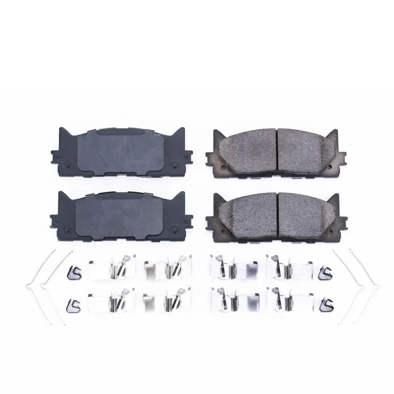 Power Stop Front Z17 Ceramic Brake Pads w/Hardware fits 2013-2018 Lexus ES300H / 2007-2018 Lexus ES350 / 2011 2012 Toyota ...