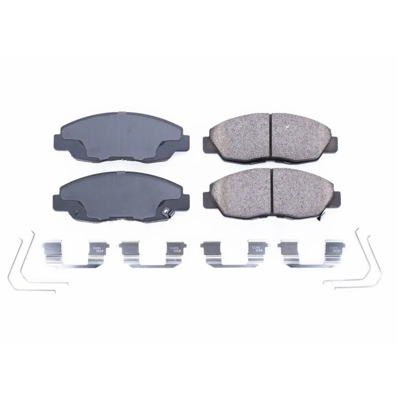 Power Stop Front Z17 EVOLUTION Ceramic Brake Pads w/Hardware fits 2012-2015 Honda Civic - Main Product View