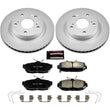 Load image into Gallery viewer, Power Stop Front Z17 EVOLUTION GEOMET Coated Brake Kit fits 2012-2015 Honda Civic - Main Product View