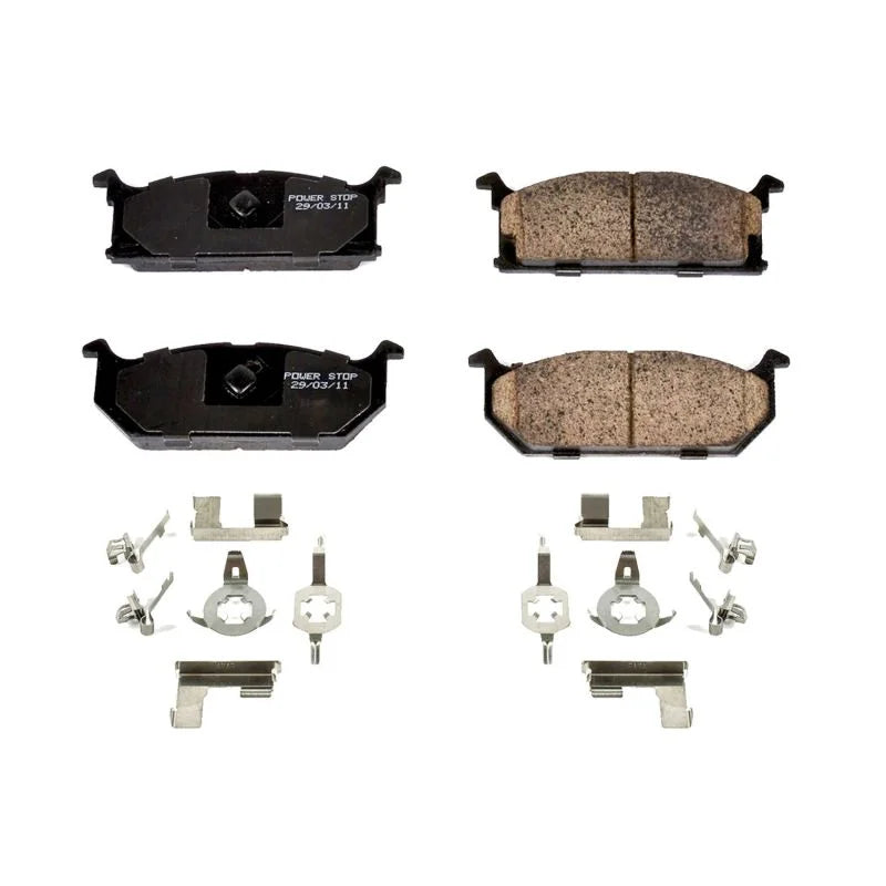 Power Stop Front Z17 Evolution Ceramic Brake Pads w/Hardware fits 1985-1988 Chevrolet Sprint / 1989-1994 Geo Metro - Main ...