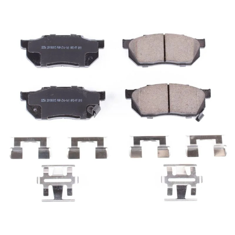 Power Stop Front Z17 Evolution Ceramic Brake Pads w/Hardware fits 1988-1991 Honda CRX / 1984-1987 Honda Civic / 2003-2006 ...