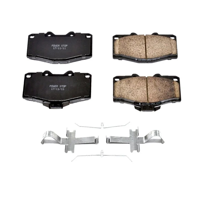 Power Stop Front Z17 Evolution Ceramic Brake Pads w/Hardware fits 1988-1995 Toyota 4RUNNER / Pickup - Main Product View