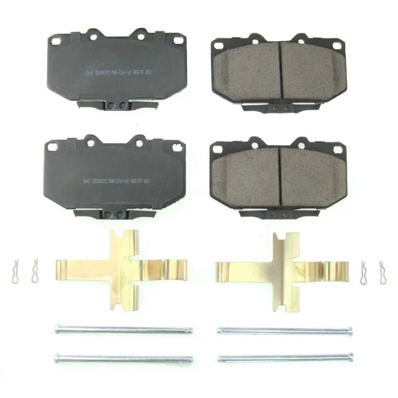 Power Stop Front Z17 Evolution Ceramic Brake Pads w/Hardware fits 1989-1996 Nissan 300ZX - Main Product View