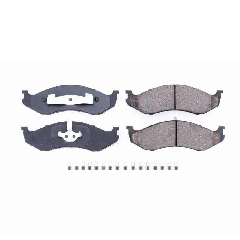 Power Stop Front Z17 Evolution Ceramic Brake Pads w/Hardware fits 1990-2001 Jeep Cherokee / 1990-1992 Jeep Comanche / 1993...