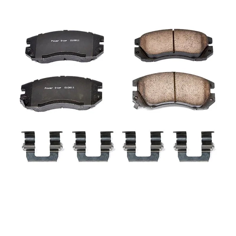 Power Stop Front Z17 Evolution Ceramic Brake Pads w/Hardware fits 1991-1994 Subaru Legacy / 1996 Subaru Legacy GT / 1991-1...