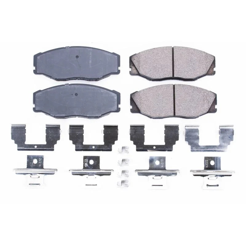 Power Stop Front Z17 Evolution Ceramic Brake Pads w/Hardware fits 1993-1998 Toyota T100 - Main Product View