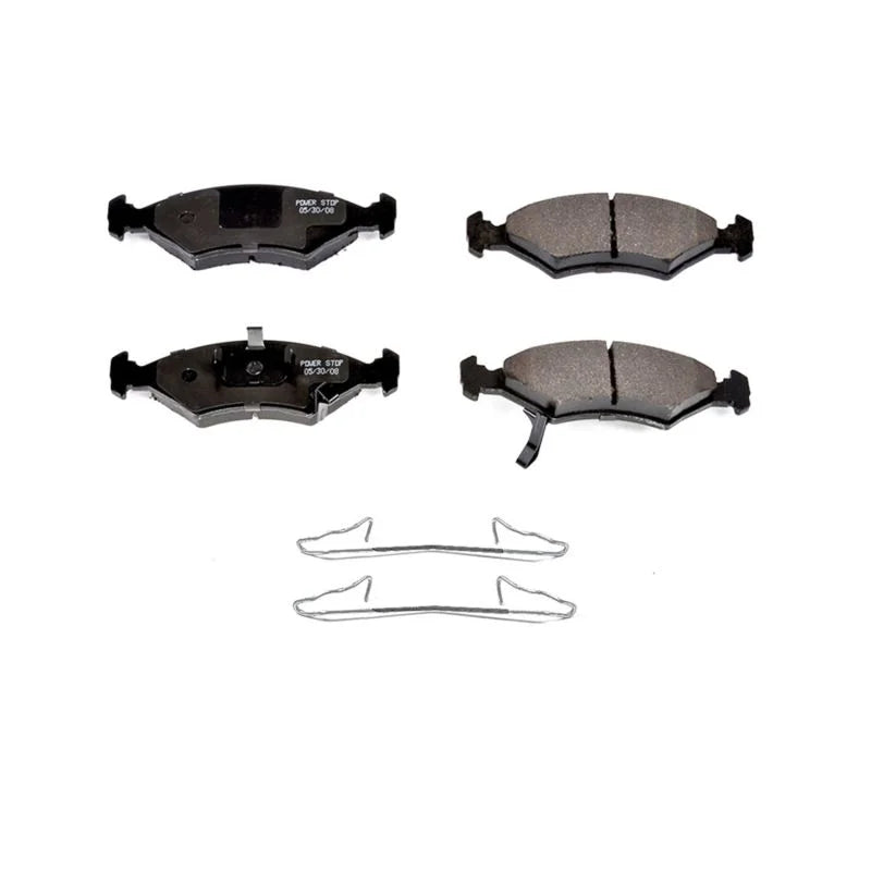 Power Stop Front Z17 Evolution Ceramic Brake Pads w/Hardware fits 1994-2000 Kia Sephia / Spectra - Main Product View