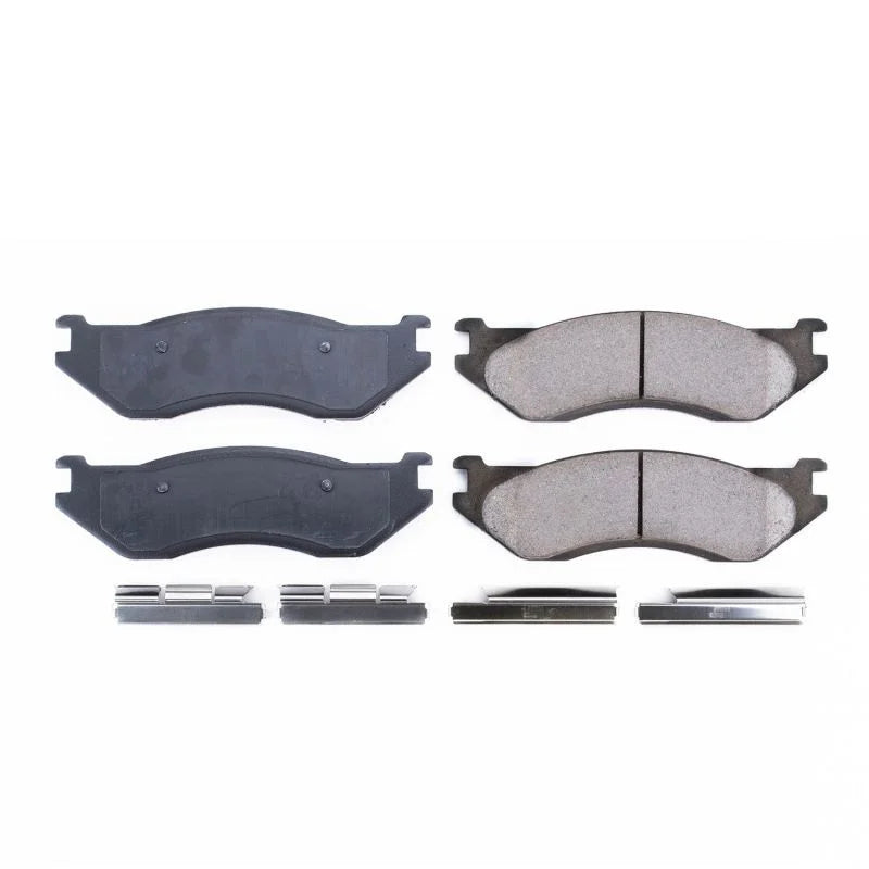 Power Stop Front Z17 Evolution Ceramic Brake Pads w/Hardware fits 1998 Dodge B1500 / 2003 Dodge DURANGO / 2000-2005 Dodge ...