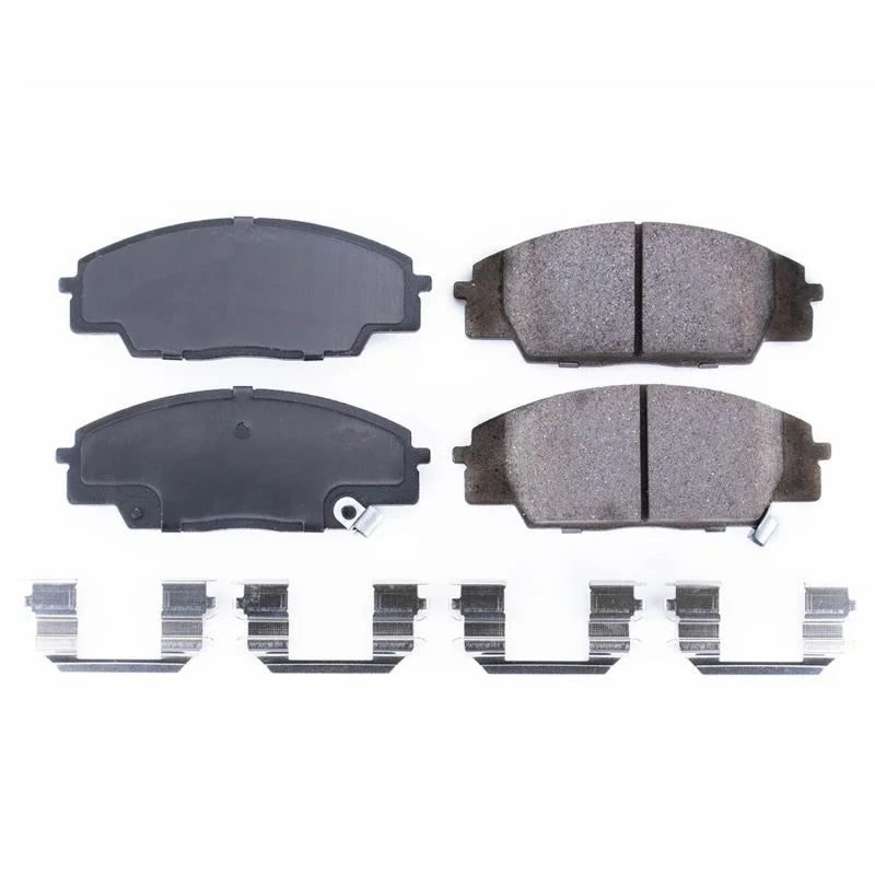 Power Stop Front Z17 Evolution Ceramic Brake Pads w/Hardware fits 2002-2006 Acura RSX Type-s / 2008 Honda Civic Mugen Si /...