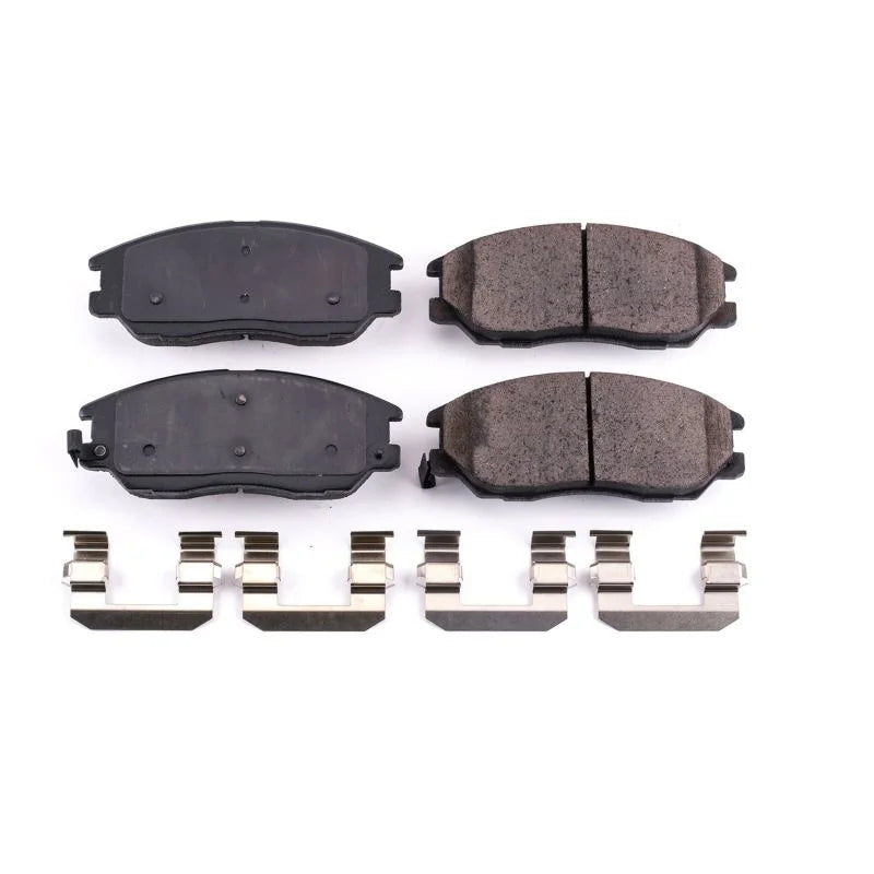 Power Stop Front Z17 Evolution Ceramic Brake Pads w/Hardware fits 2003-2005 Hyundai XG350 / 2004-2006 Kia Amanti - Main Pr...