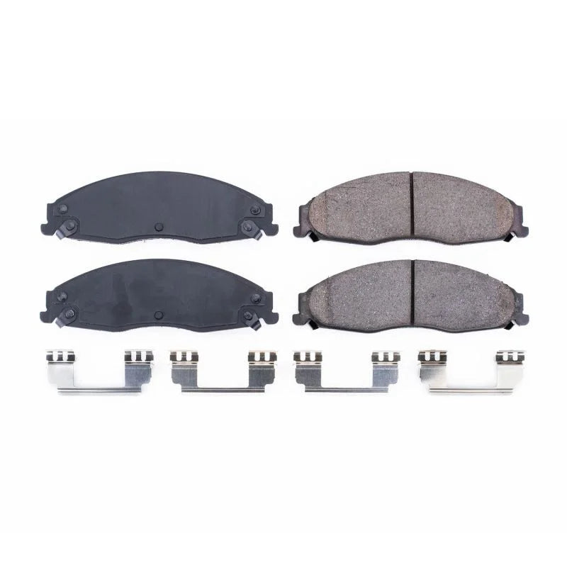 Power Stop Front Z17 Evolution Ceramic Brake Pads w/Hardware fits 2003-2008 Cadillac CTS / STS - Main Product View