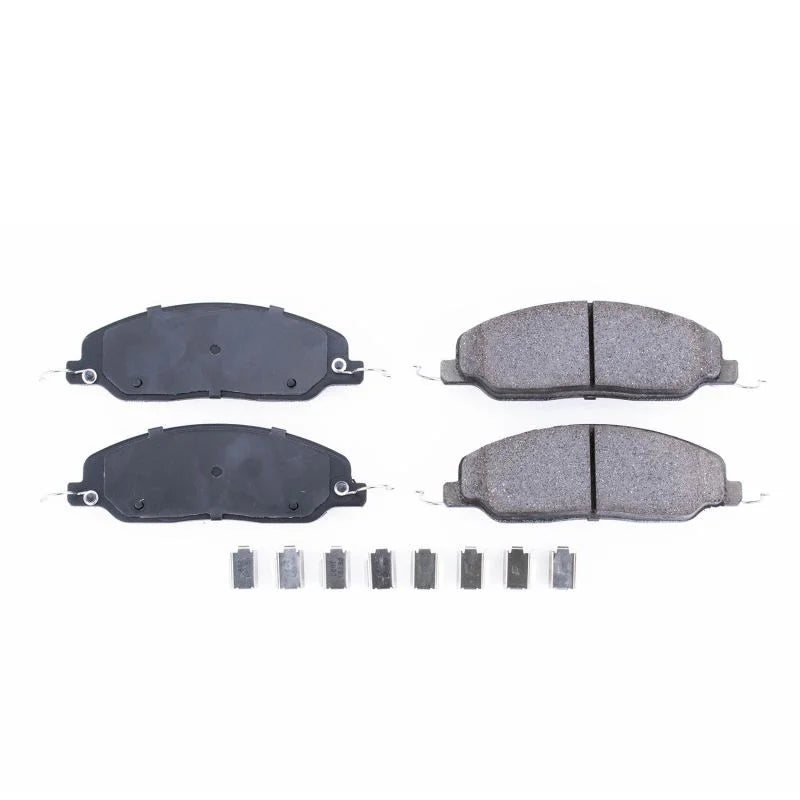 Power Stop Front Z17 Evolution Ceramic Brake Pads w/Hardware fits 2005-2010 Ford Mustang - Main Product View