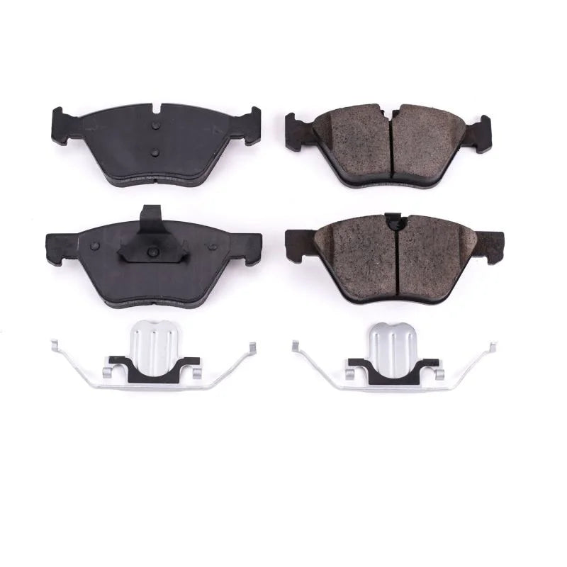 Power Stop Front Z17 Evolution Ceramic Brake Pads w/Hardware fits 2006-2007 BMW 323I / 2006 BMW 325I / 2006 BMW 325XI / 20...