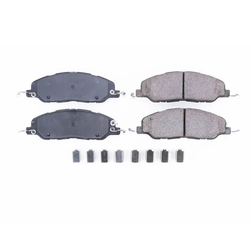 Power Stop Front Z17 Evolution Ceramic Brake Pads w/Hardware fits 2011-2014 Ford Mustang - Main Product View