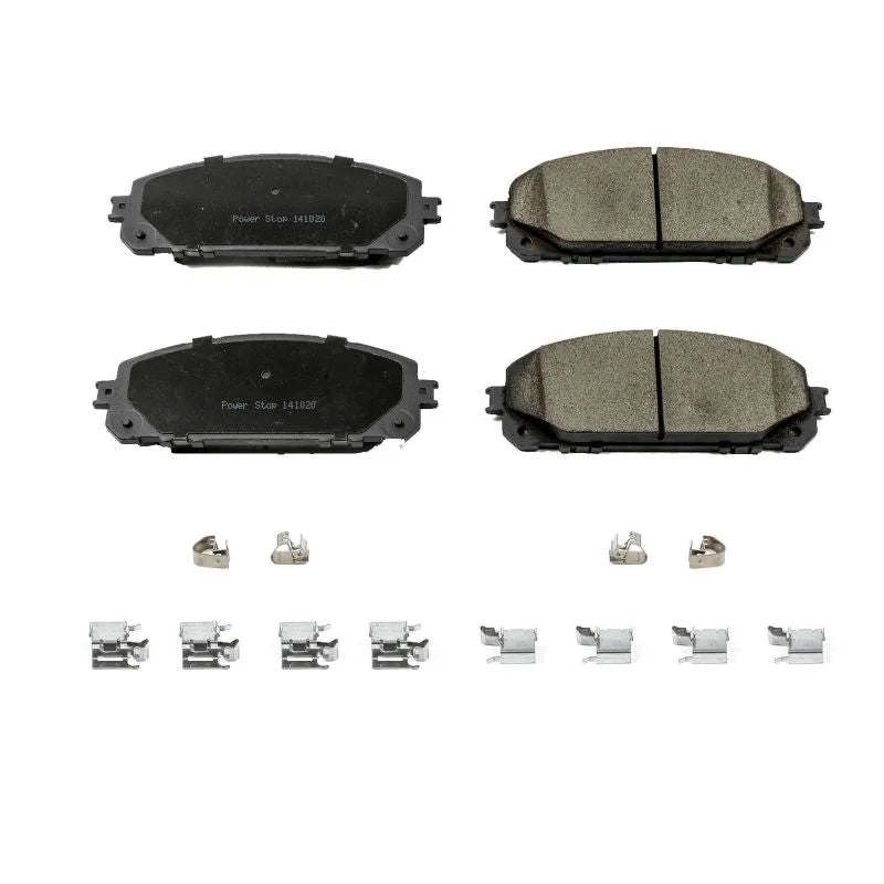 Power Stop Front Z17 Evolution Ceramic Brake Pads w/Hardware fits Jeep Cherokee / 2014-2015 Jeep Cherokee Latitude - Main ...