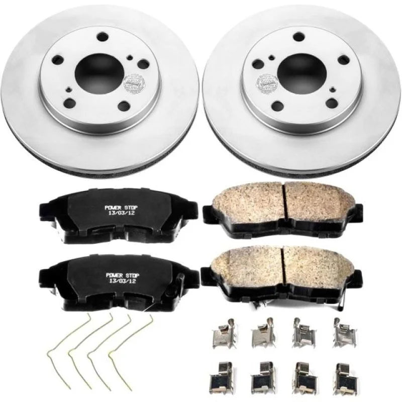 Power Stop Front Z17 Evolution Geomet Coated Brake Kit fits 1992-2001 Toyota Camry - Main Product View