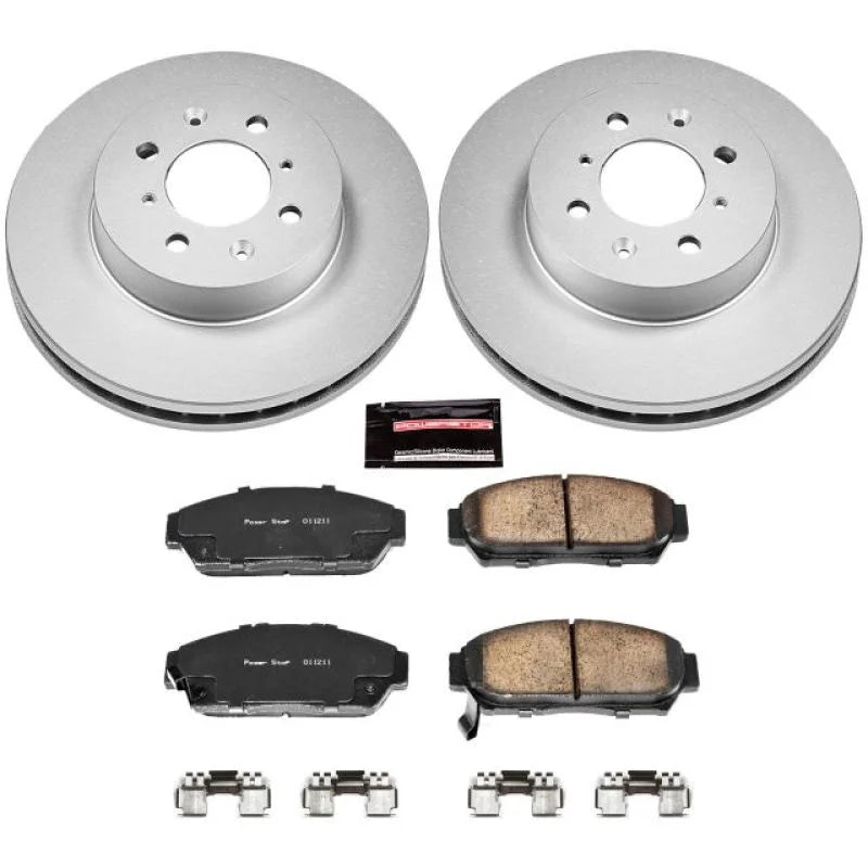 Power Stop Front Z17 Evolution Geomet Coated Brake Kit fits 1994-2001 Acura Integra GS-R / 1997-2001 Acura Integra GS / 19...
