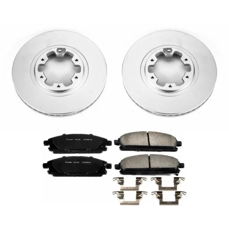 Power Stop Front Z17 Evolution Geomet Coated Brake Kit fits 1997-2003 Infiniti QX4 / Infiniti QX4 / 1998-2004 Nissan Pathf...
