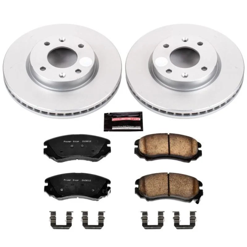 Power Stop Front Z17 Evolution Geomet Coated Brake Kit fits 2003-2004 Hyundai Sonata / 2004-2005 Hyundai Sonata GL / 2003-...