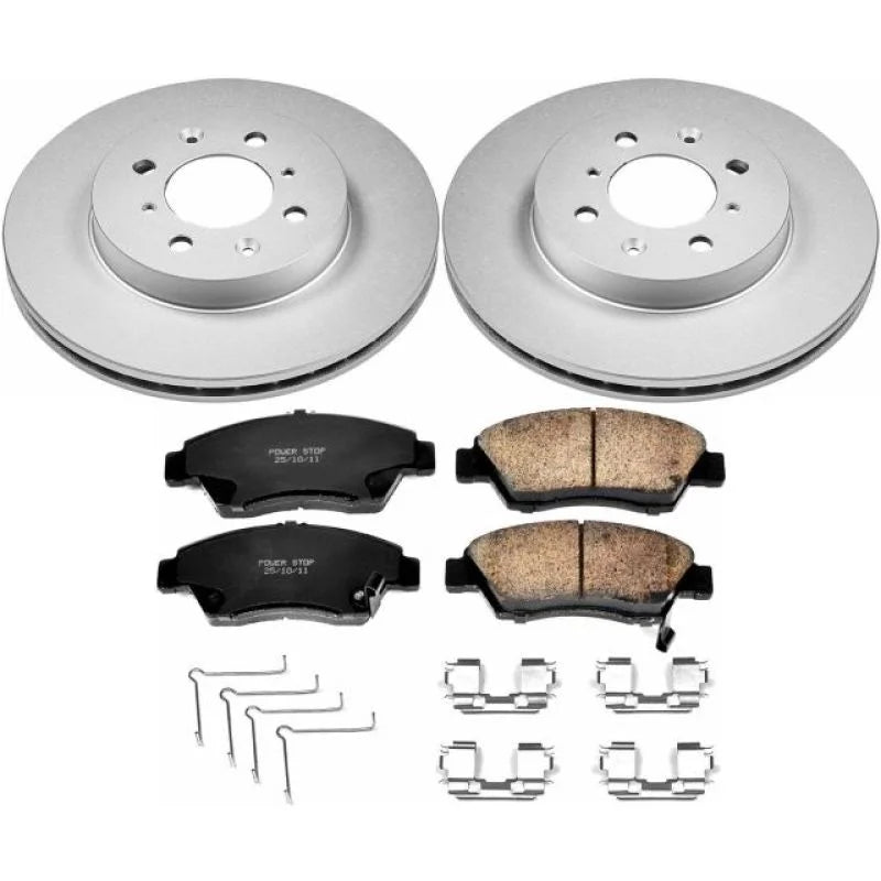 Power Stop Front Z17 Evolution Geomet Coated Brake Kit fits 2003-2005 Honda Civic Hybrid - Main Product View