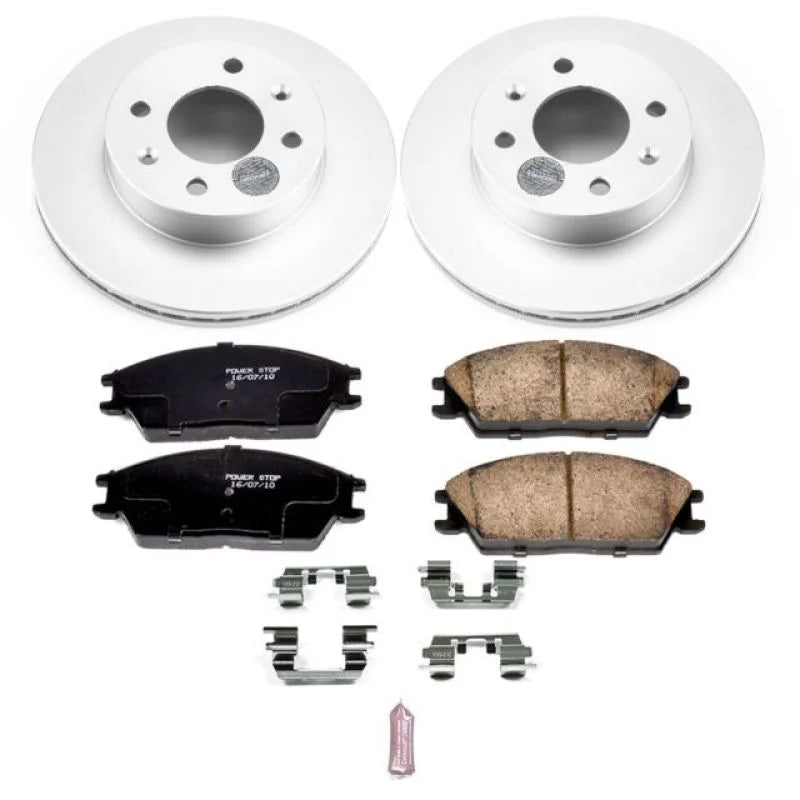 Power Stop Front Z17 Evolution Geomet Coated Brake Kit fits 2003-2005 Hyundai Accent - Main Product View
