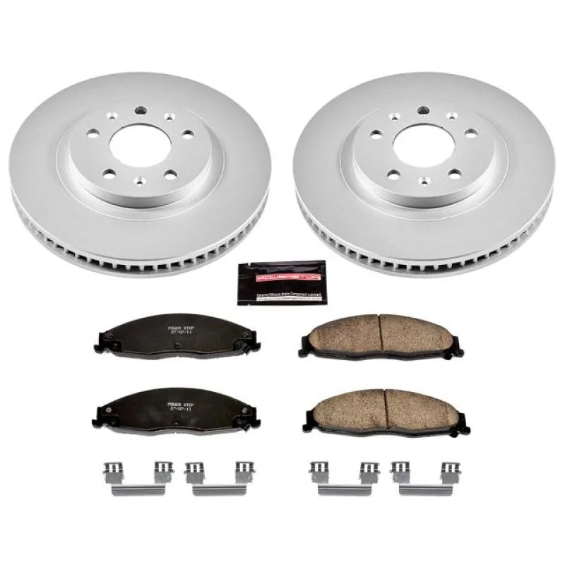 Power Stop Front Z17 Evolution Geomet Coated Brake Kit fits 2003-2007 Cadillac CTS / 2003 Cadillac CTS Luxury - Main Produ...