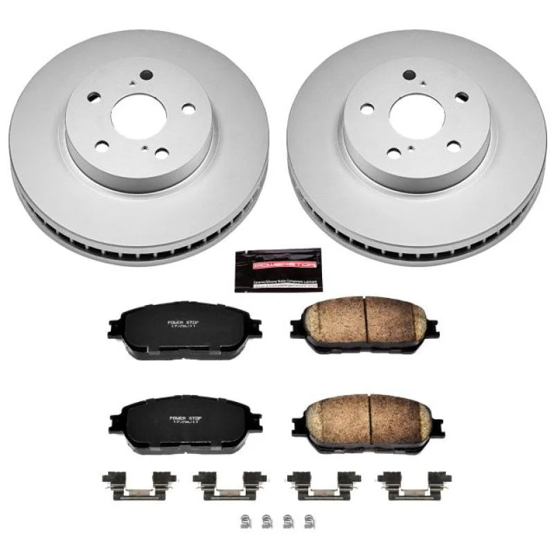 Power Stop Front Z17 Evolution Geomet Coated Brake Kit fits 2005-2007 Toyota Avalon / 2005-2006 Toyota Camry / 2004-2010 T...
