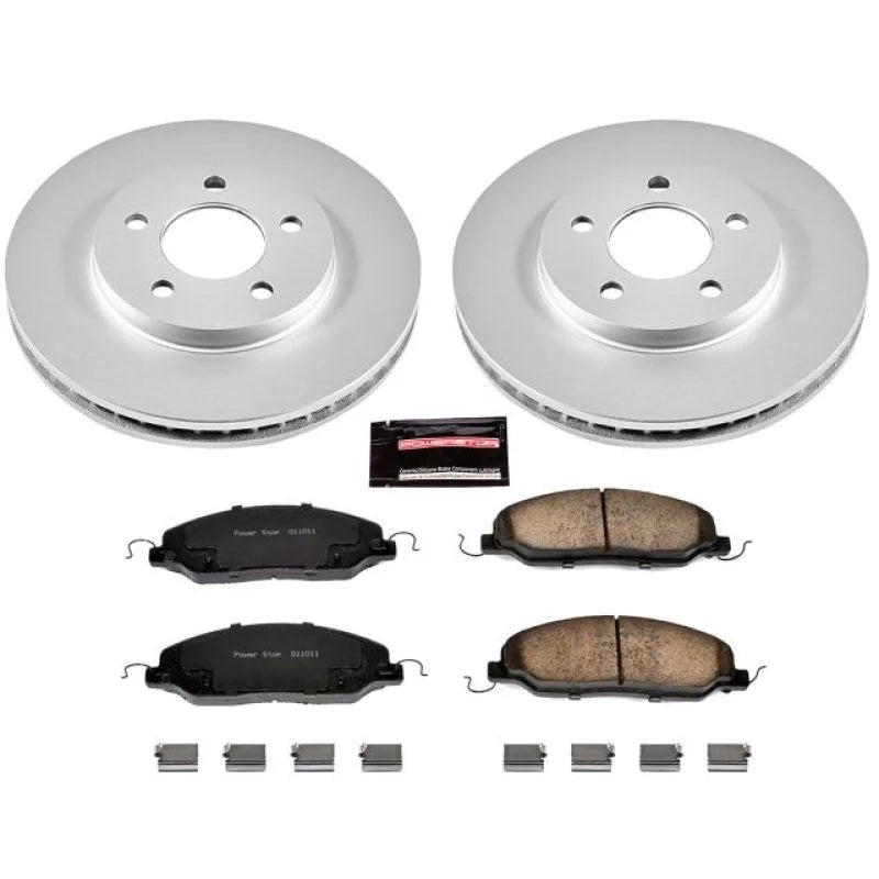 Power Stop Front Z17 Evolution Geomet Coated Brake Kit fits 2005-2010 Ford Mustang - Main Product View