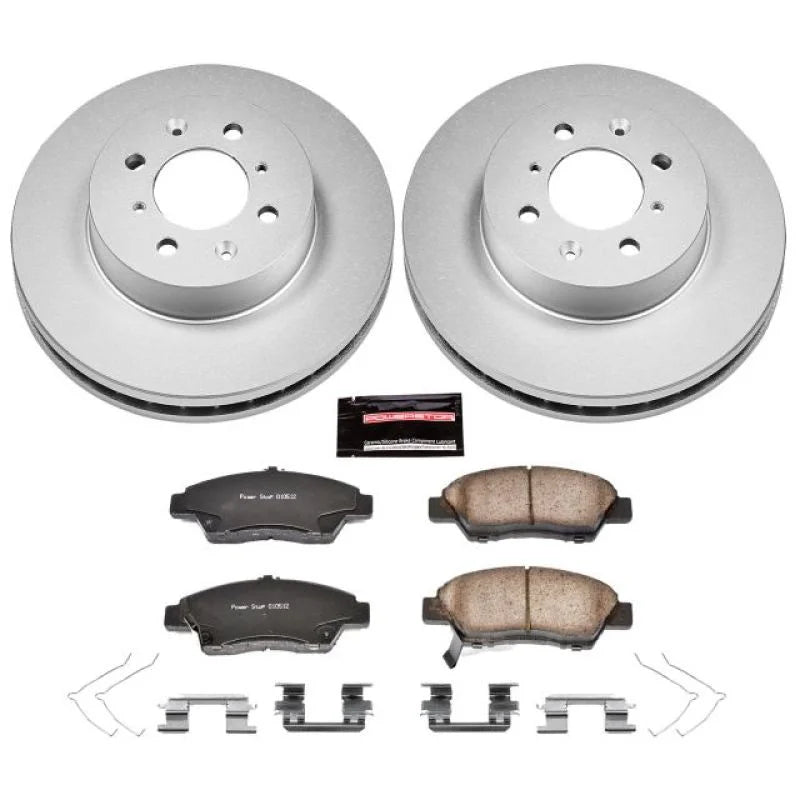Power Stop Front Z17 Evolution Geomet Coated Brake Kit fits 2009-2013 Honda Fit - Main Product View