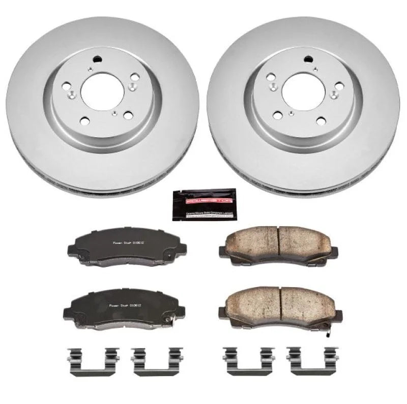 Power Stop Front Z17 Evolution Geomet Coated Brake Kit fits 2009-2014 Acura TL - Main Product View
