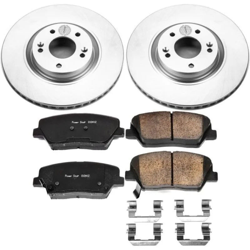 Power Stop Front Z17 Evolution Geomet Coated Brake Kit fits 2012-2017 Hyundai Azera / 2014-2017 Hyundai Azera LIMITED - Ma...