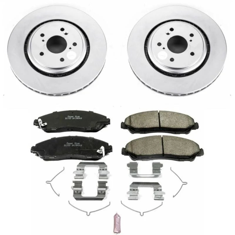 Power Stop Front Z17 Evolution Geomet Coated Brake Kit fits 2014-2016 Acura MDX - Main Product View