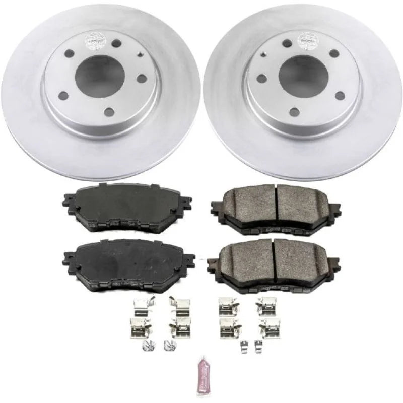 Power Stop Front Z17 Evolution Geomet Coated Brake Kit fits 2014-2016 Mazda 3 i Grand Touring / 2014-2015 Mazda 3 i SV - M...