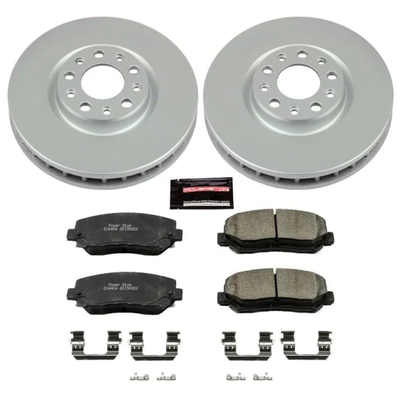 Power Stop Front Z17 Evolution Geomet Coated Brake Kit fits 2015-2017 Chrysler 200 / 2015-2017 Chrysler 200 C / 2013-2016 ...