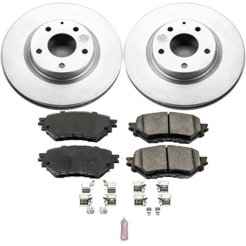 Power Stop Front Z17 Evolution Geomet Coated Brake Kit fits 2017-2018 Mazda 3 Grand Touring - Main Product View