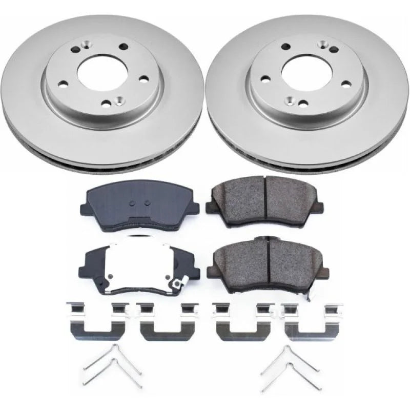 Power Stop Front Z17 Evolution Geomet Coated Brake Kit fits 2017-2020 Hyundai Elantra / Elantra GT - Main Product View