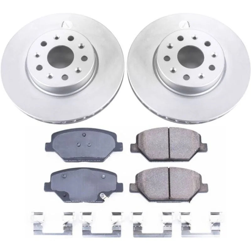 Power Stop Front Z17 Evolution Geomet Coated Brake Kit fits 2017-2023 Chevrolet Camaro LS / 2016-2023 Chevrolet Camaro LT - Main Product Vi...