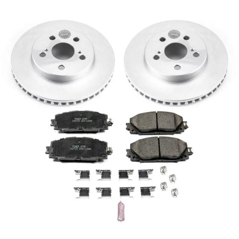 Power Stop Front Z17 Evolution Geomet Coated Brake Kit fits 2020-2022 Toyota Corolla / 2016-2022 Toyota Prius / 2019-2022 ...