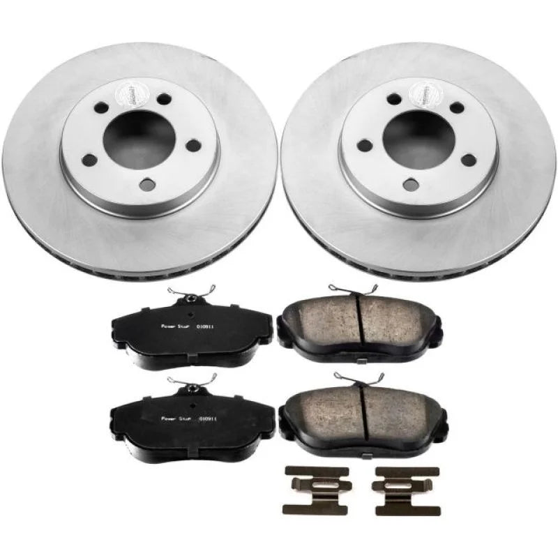 Power Stop Front Z17 Geomet Coated Brake Kit fits 1994-2000 Ford Taurus LX / 1994-1997 Ford Taurus / 1995 1998 Ford Taurus...