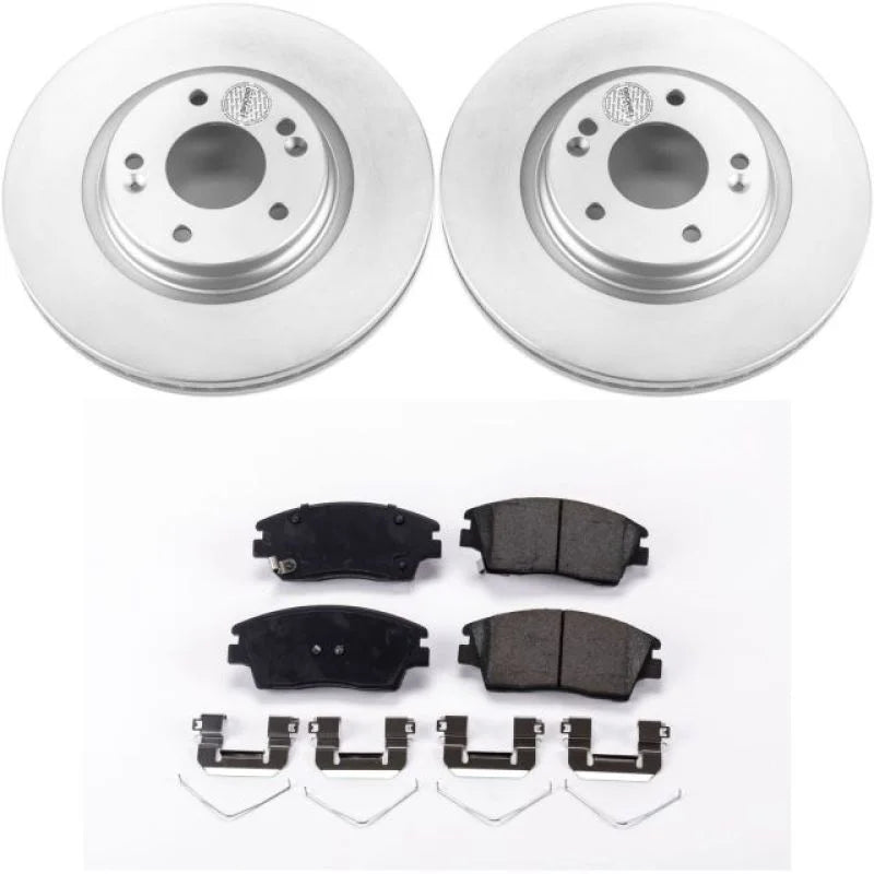 Power Stop Front Z17 Geomet Coated Brake Kit fits 2017-2020 Hyundai Elantra / 2016-2021 Hyundai Tucson / 2016-2021 Hyundai...