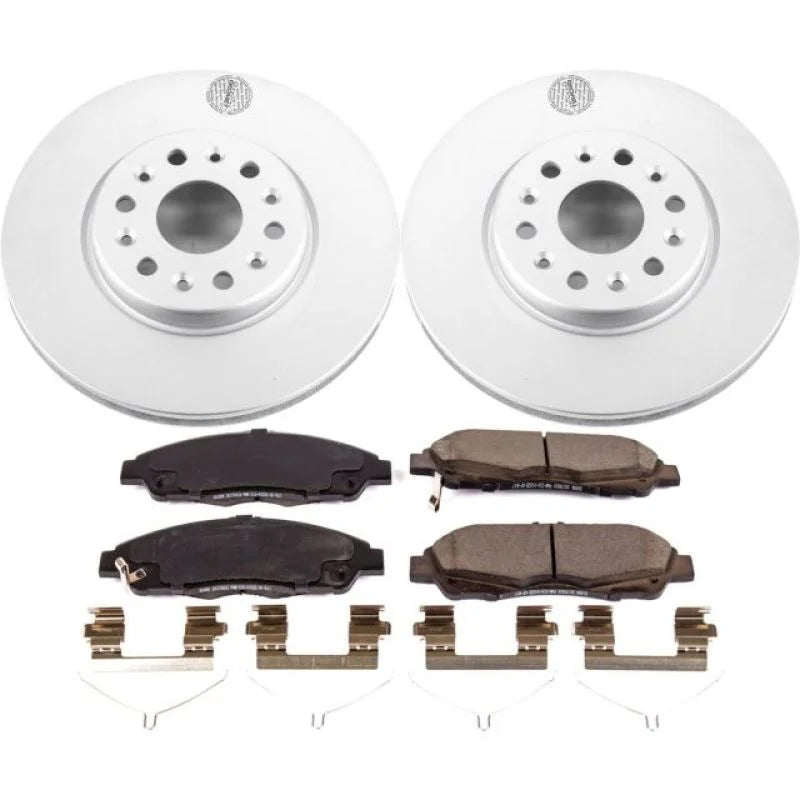 Power Stop Front Z17 Geomet Coated Brake Kit fits 2018-2020 Buick Enclave / 2019 Chevrolet Blazer / 2019 2020 Chevrolet Bl...