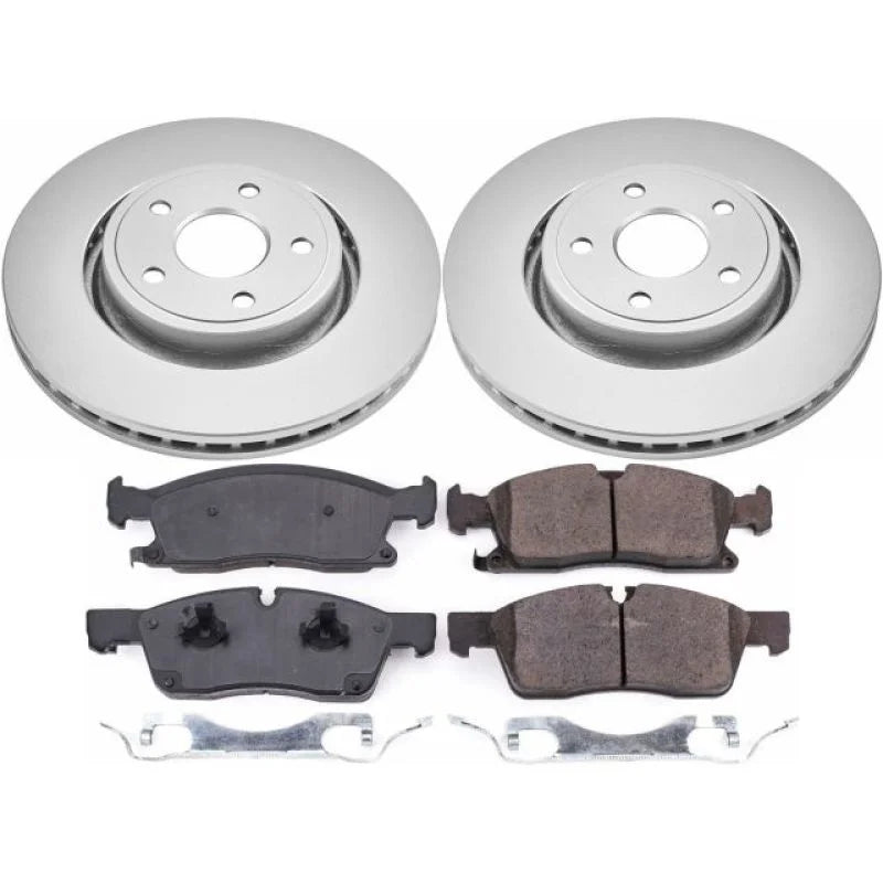 Power Stop Front Z17 Geomet Coated Brake Kit fits 2021-2024 Dodge DURANGO Citadel / 2023 2024 Dodge DURANGO / 2022-2024 Do...