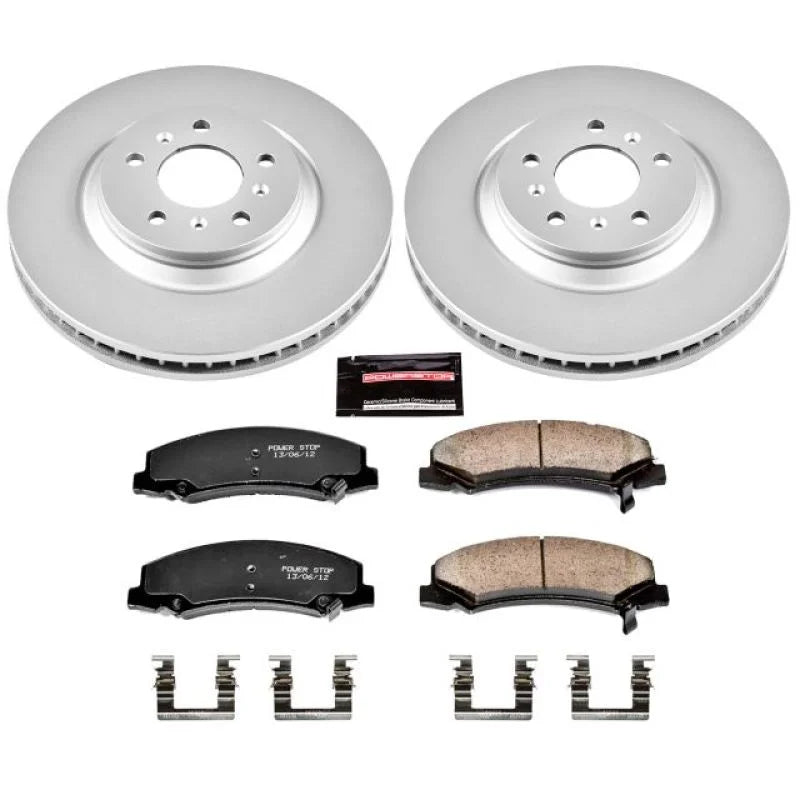 Power Stop Front Z17 Geomet Coated Brake Kit fits Buick Allure / 2008 2009 Buick LaCrosse Super / 2006-2008 Buick Lucerne ...