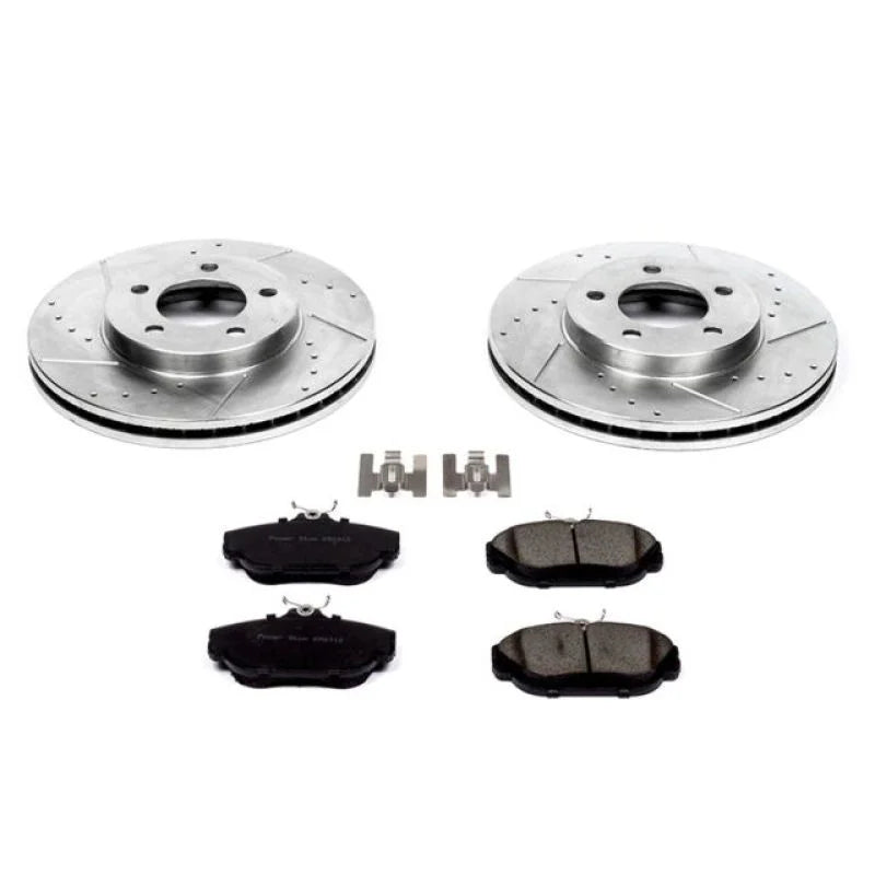 Power Stop Front Z23 Brake Kit fits 1994-2000 Ford Taurus LX / 1994-1997 Ford Taurus GL / 1995 1998-2000 Ford Taurus SE / ...