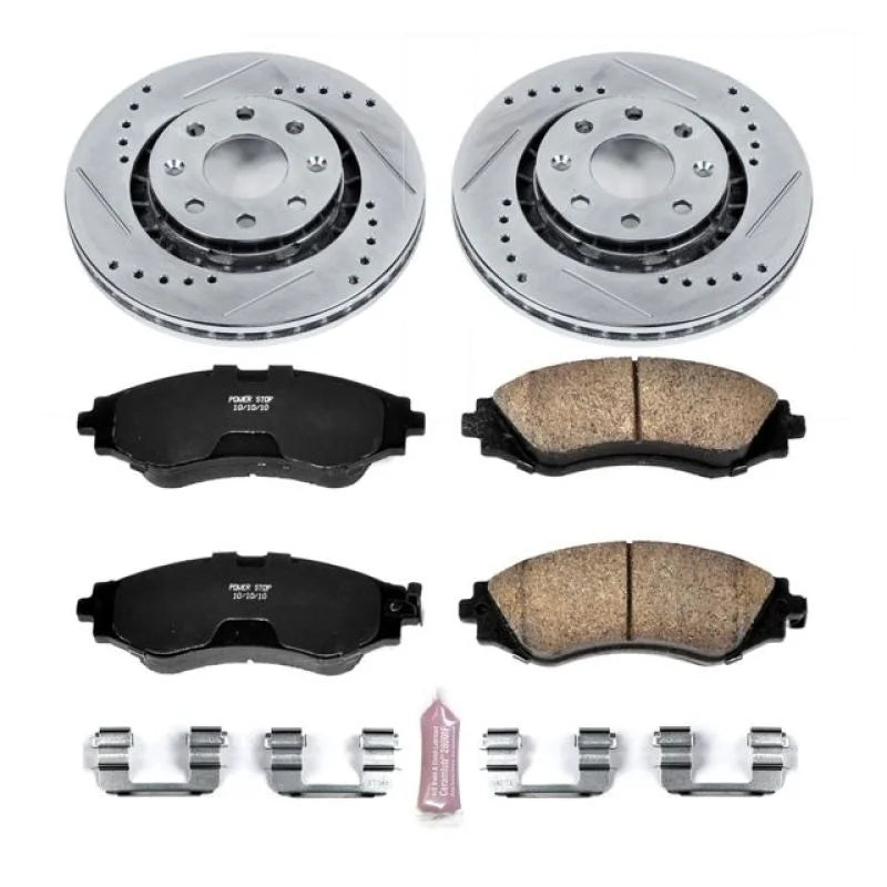Power Stop Front Z23 Brake Kit fits 2004-2006 Chevrolet Aveo / 2004-2011 Chevrolet Aveo LS / 2005-2011 Chevrolet Aveo LT /...