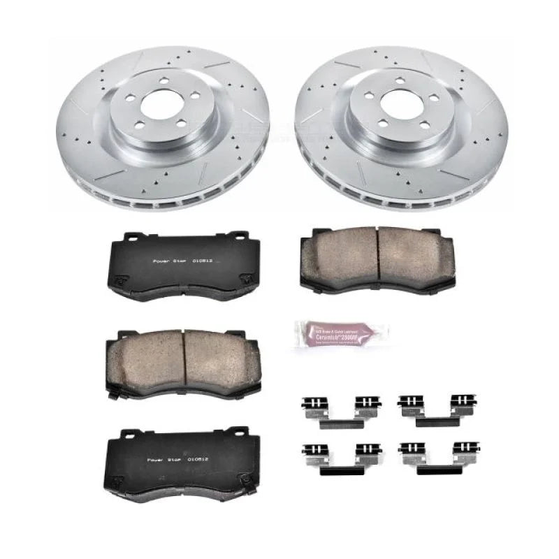 Power Stop Front Z23 Brake Kit fits 2005-2010 2023 Chrysler 300 C / 2012-2014 Chrysler 300 SRT8 / 2016 2019-2023 Dodge Cha...