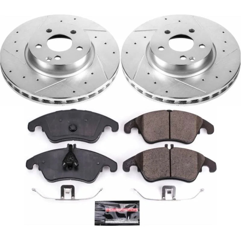 Power Stop Front Z23 Brake Kit fits 2013 2014 Mercedes-Benz C300 / 2008-2015 Mercedes-Benz C350 / 2014-2016 Mercedes-Benz ...