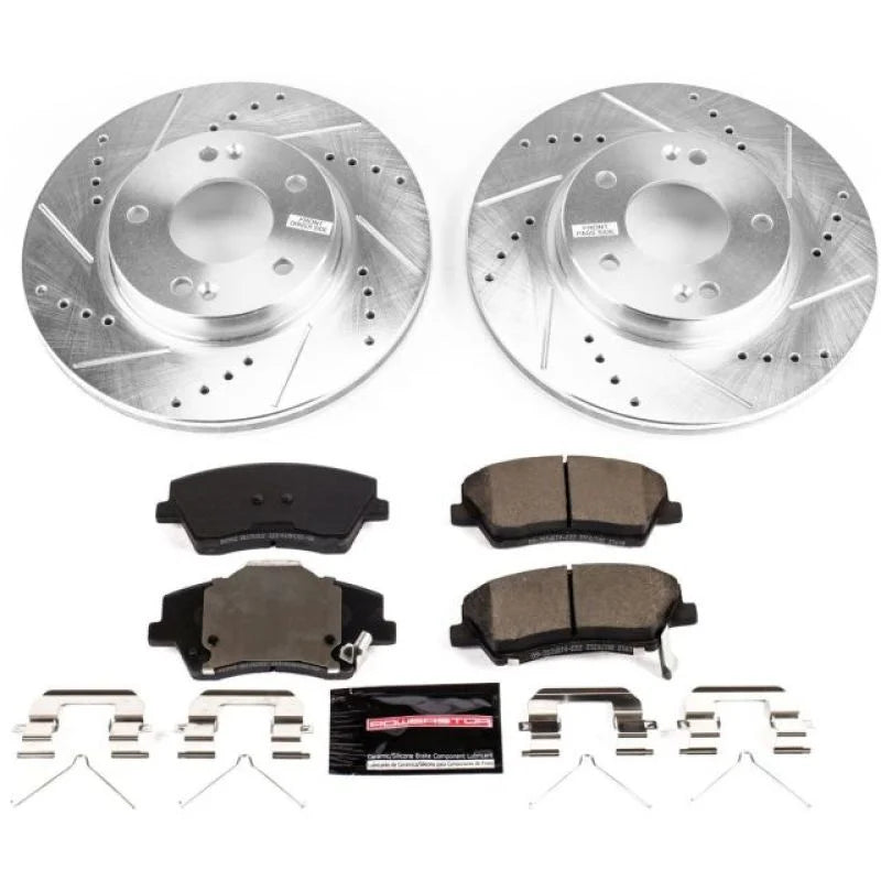 Power Stop Front Z23 Brake Kit fits 2017-2022 Hyundai Ioniq / 2017-2022 Hyundai Ioniq Hybrid / 2017-2022 Kia Niro - Main P...