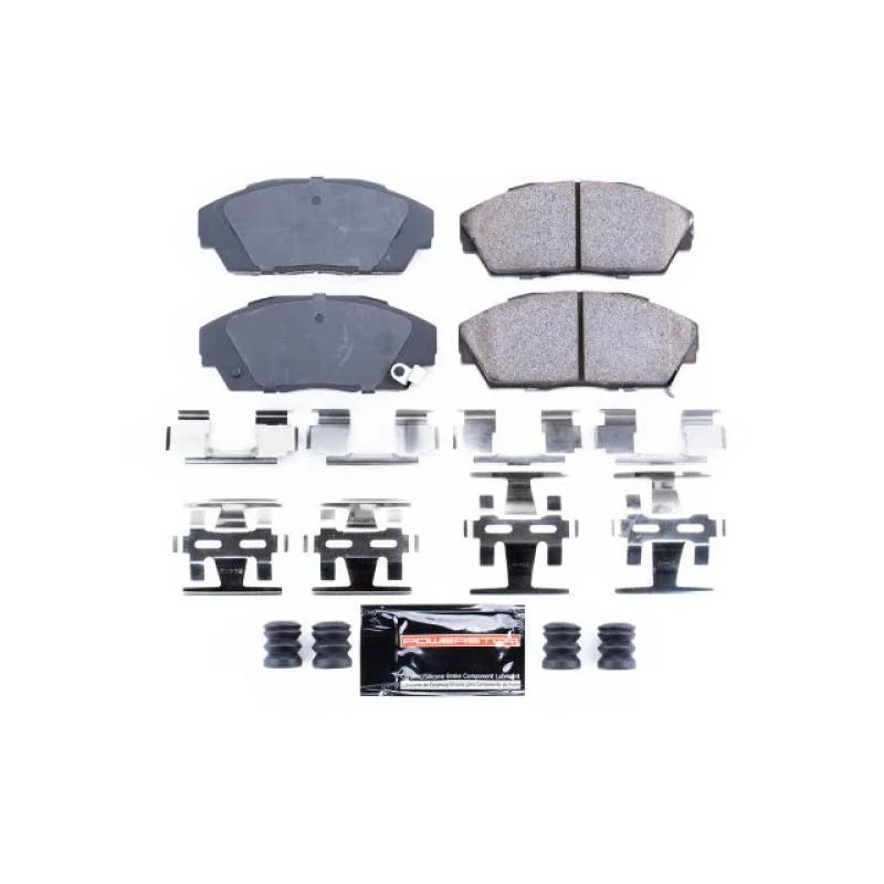 Power Stop Front Z23 Brake Pads w/Hardware fits 1990-1993 Acura Integra GS / 1992 1993 Acura Integra GS-R / 1986-1990 Acur...