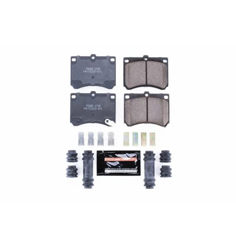 Power Stop Front Z23 Brake Pads w/Hardware fits 1991-2000 Ford Escort / 1998-2003 Ford Escort ZX2 / 1992-1995 Mazda MX-3 /...